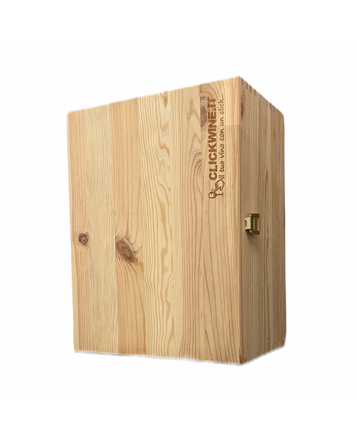 Cassa in legno vuota da 6 bottiglie - Clickwine