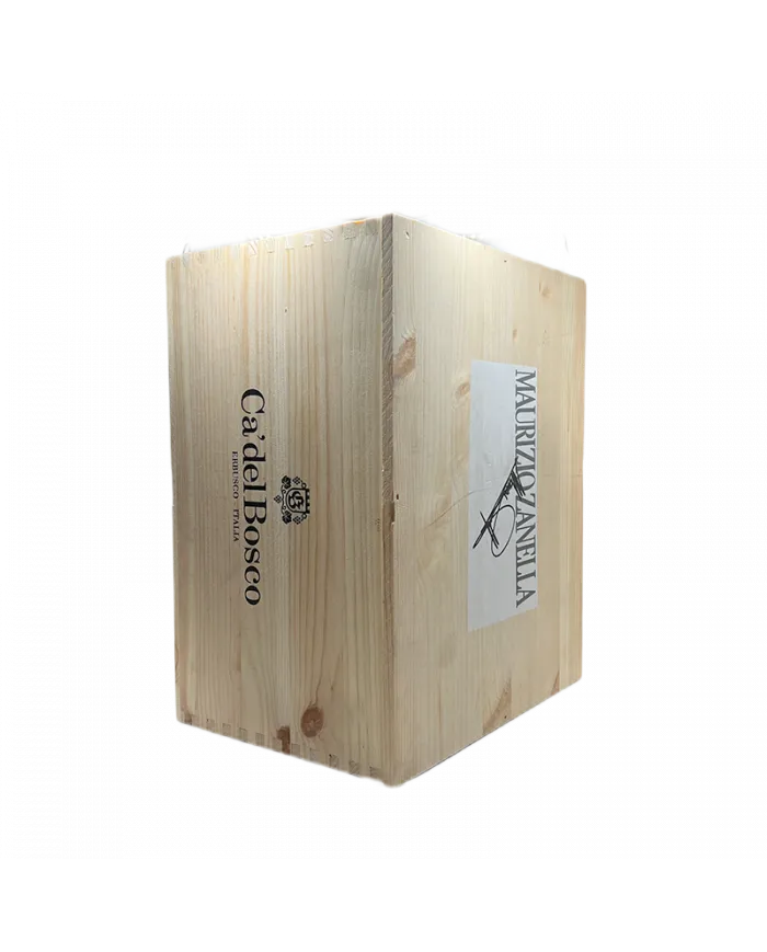 Cassetta in legno vuota da 6 bottiglie Maurizio Zanella - Cà del Bosco