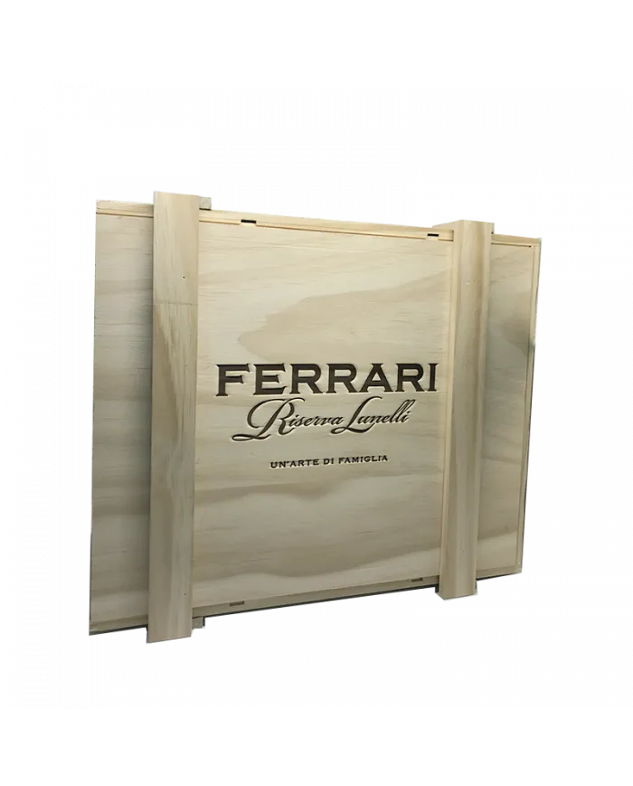 Cassa legno Vuota da 6 BT. Spumante Millesimato Riserva 2010 Lunelli - FERRARI