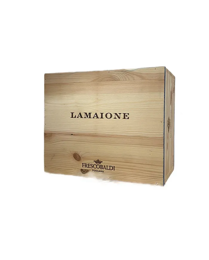 Cassa Legno vuota 6 bottiglie Lamaione - Frescobaldi