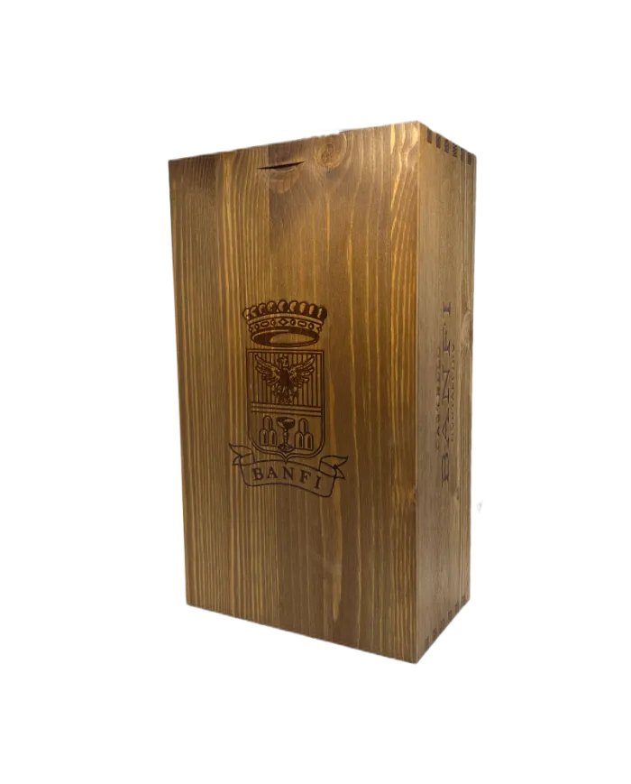 Cassetta in legno Vuota per 2 bottiglie - Banfi