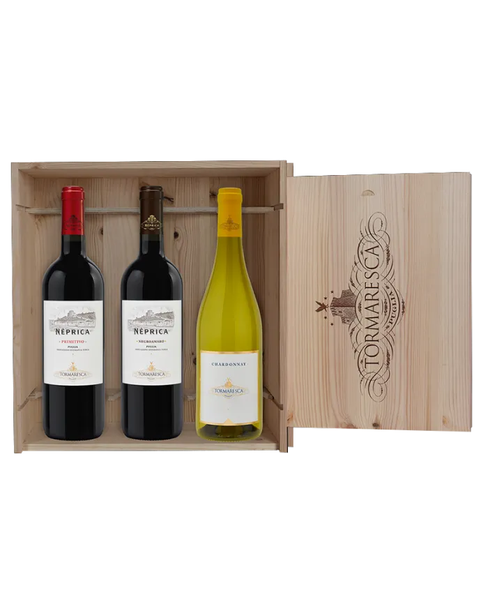 Cassetta I Classici da 3 BT: Neprica Primitivo, Puglia Neprica Negroamaro , Puglia IGT Chardonnay Puglia - Antinori