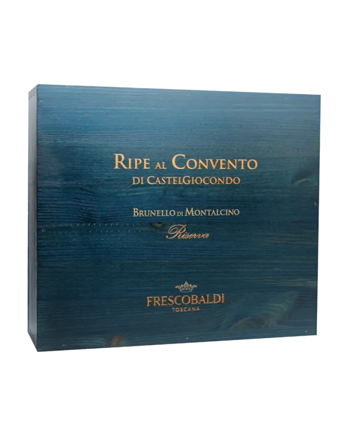 Cassetta in legno Vuota Ripe al Convento di Castelgiocondo - Brunello di Montalcino Riserva - Frescobaldi