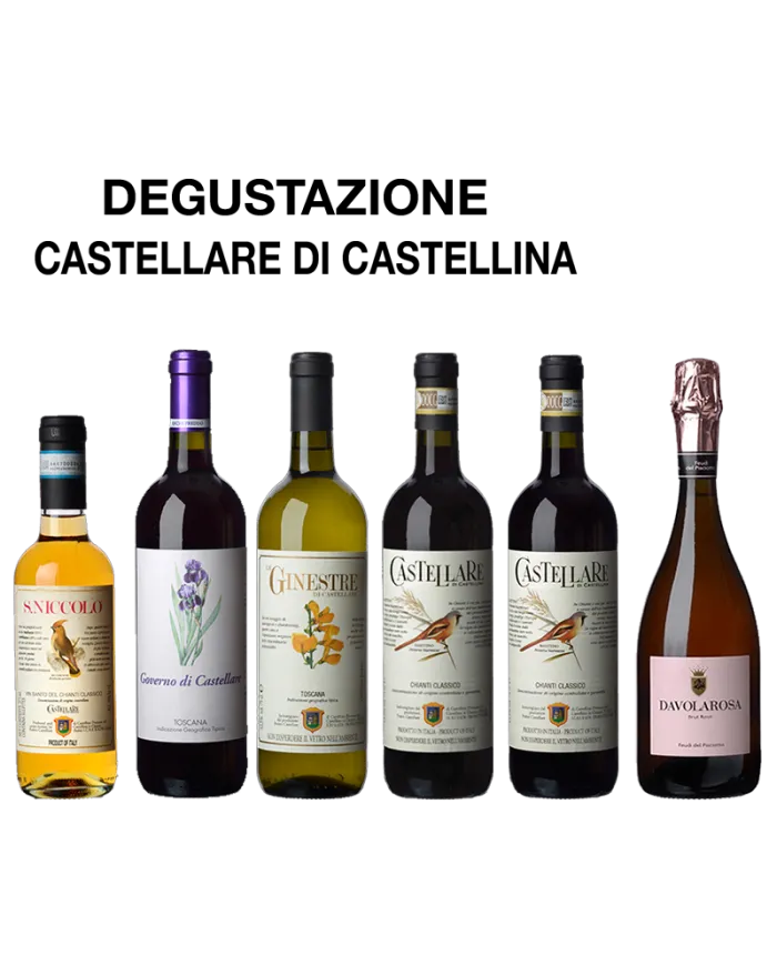Castellare di Castellina: Governo - Le Ginestre - Chianti Classico - Spumante Davolarosa - Vin Santo "San Niccolò"
