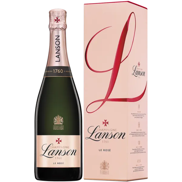 Champagne Lanson 1760 Le Rosé Brut 0,75 Liter mit GeschenkpackungChampagne Lanson 1760