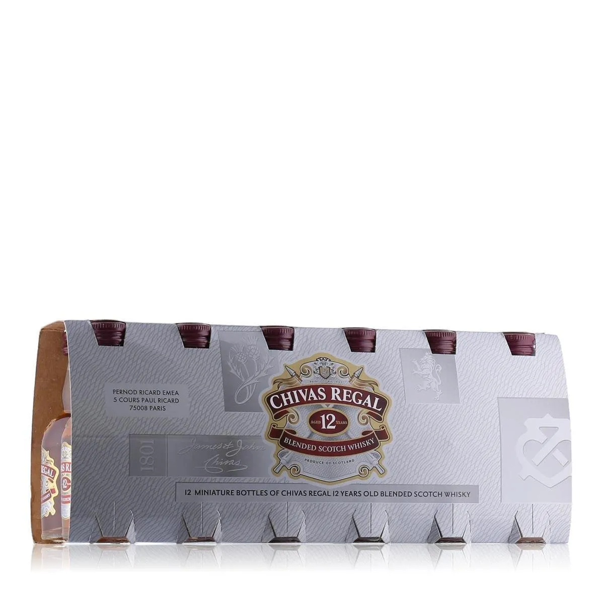 Chivas Regal 12 Years Whisky Miniaturen 40% Vol. 12x0,05l in Geschenkbox