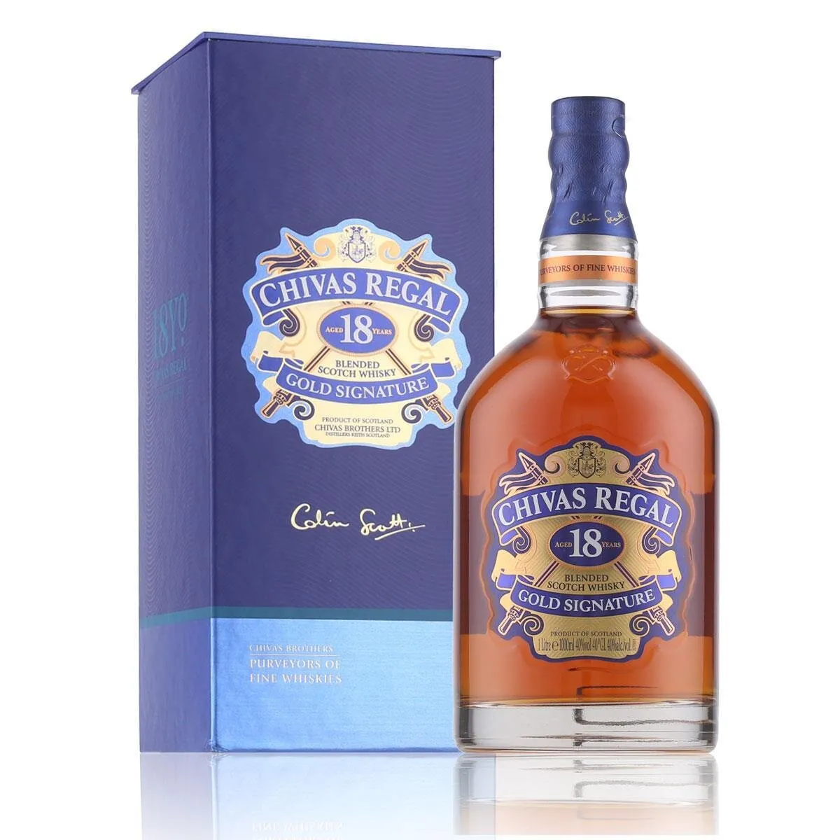 Chivas Regal 18 Years Whisky Gold Signature 40% Vol. 1l in Geschenkbox