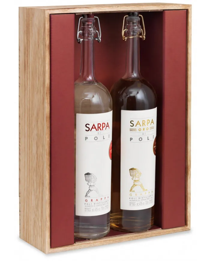 Confezione Legno N. 2 Sarpa e Sarpa Oro di Poli - Poli Distillerie