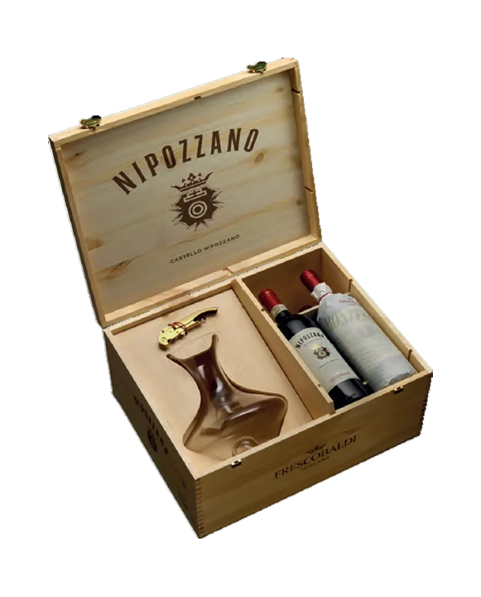 Confezione Lux Nipozzano Riserva Chianti Rufina 2017 - Montesodi Riserva Chianti Rufina Cru 2016 Decanter - Frescobaldi