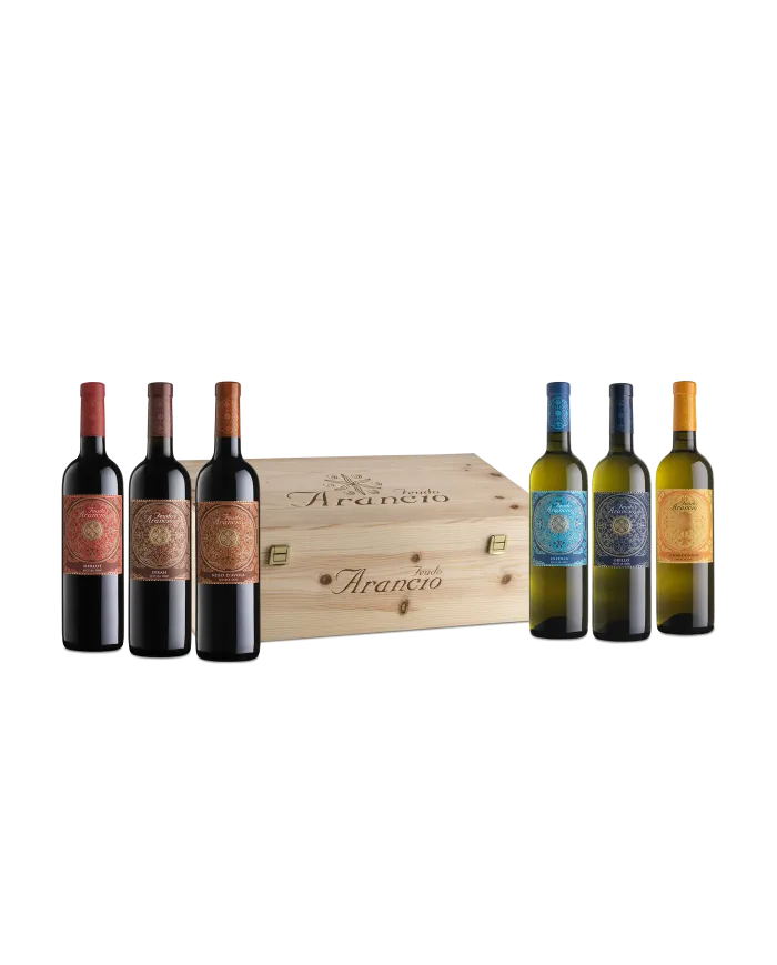 Confezione regalo in legno da 6 bottiglie - Feudo Arancio