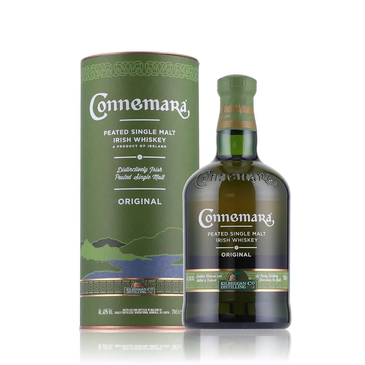Connemara Original Peated Single Malt Irish Whiskey 40% Vol. 0,7l in Geschenkbox