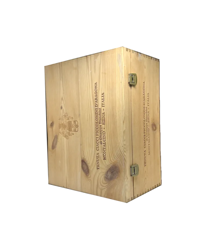 Cassa in legno Vuota da 6 bottiglie - Ciacci Piccolomini d'Aragona