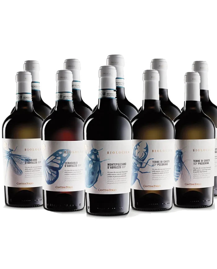 Degustazione Tollo linea Organic 10 Bottiglie - Cantina Tollo