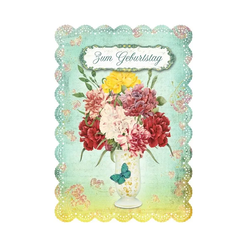 Geburtstagskarte Zum Geburtstag - Blumenstrauß