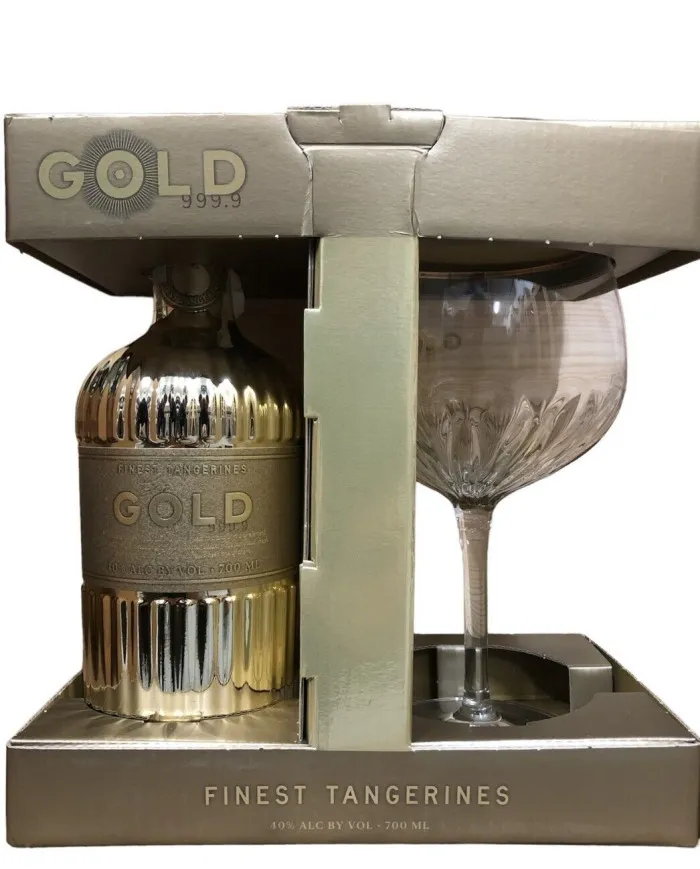 Gin Gold 999.9 + 1 bicchiere - Francoli