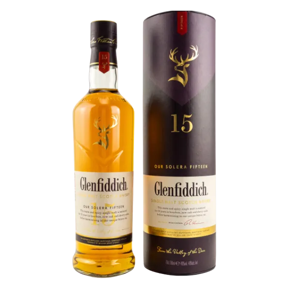 Glenfiddich 15 Jahre Solera Single Malt Scotch Whisky 40,0% Vol. 0,7 LiterGlenfiddich