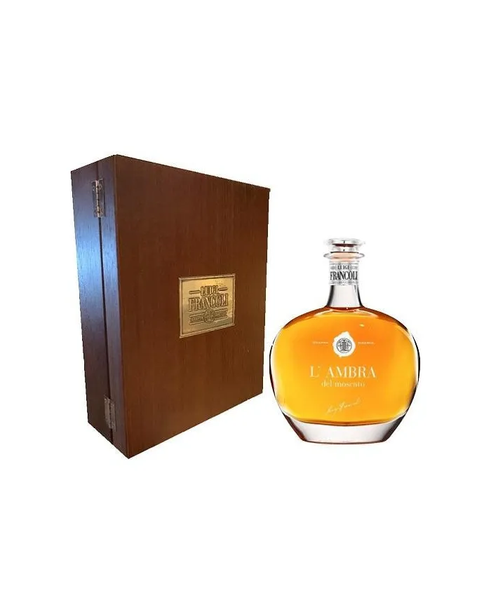 Grappa Ambra del Moscato Confezione legno - Francoli