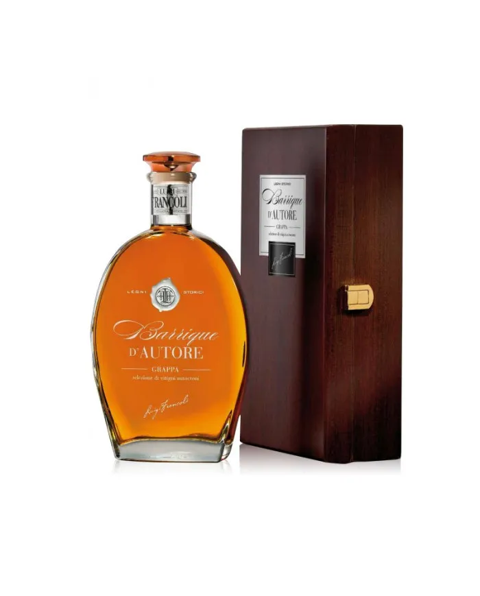 Grappa Barrique d'Autore cl 70 in cassa legno - Francoli