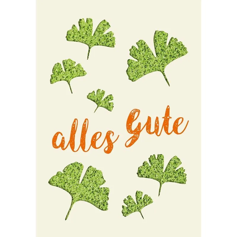Grußkarte 'Alles Gute'