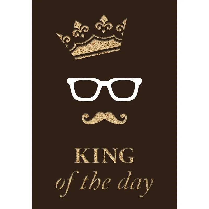 Grußkarte papaer deluxe 'King of the day'