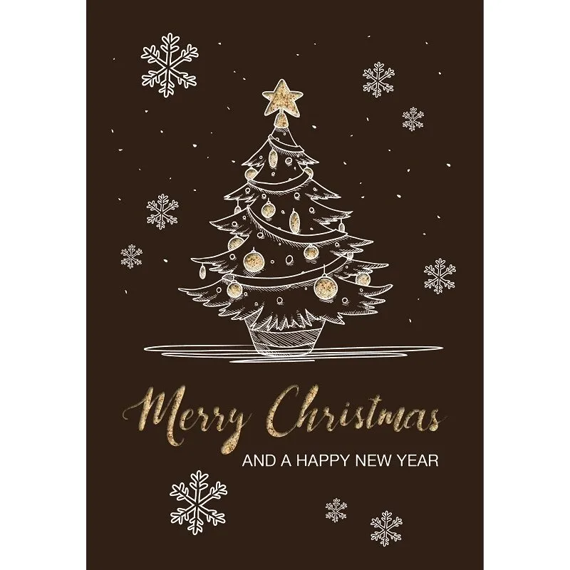 Grußkarte paper deluxe 'Merry Christmas and a happy new Year"