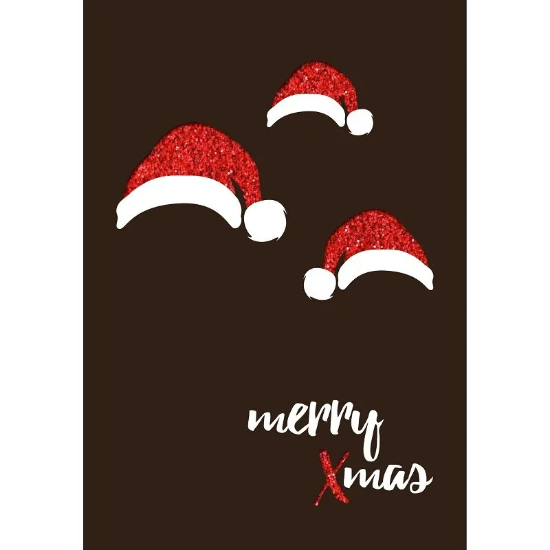 Grußkarte "xmas" - Nikolausmütze