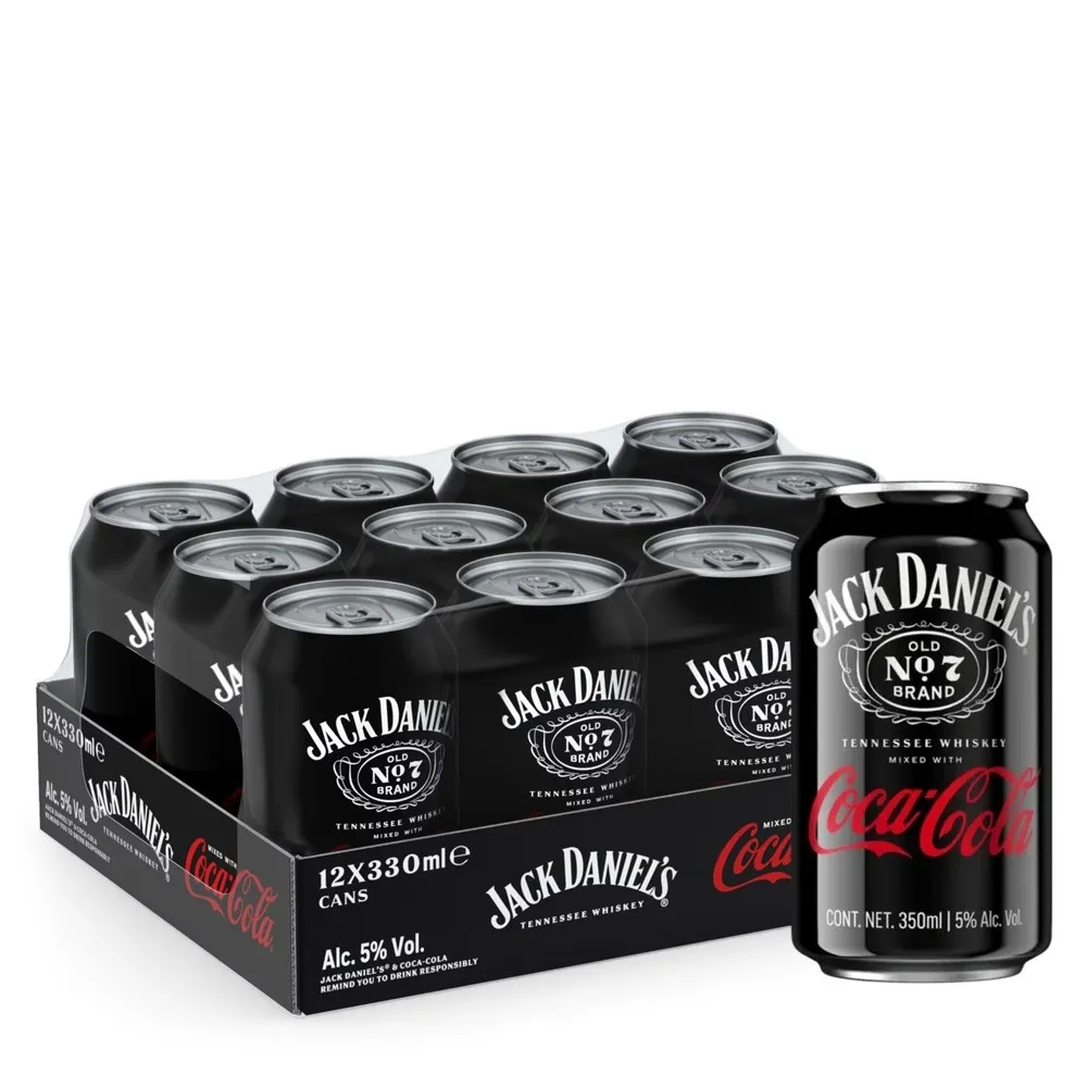 Jack Daniels & Coca Cola Dosen (12x330ml)