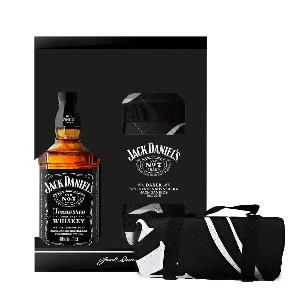 Jack Daniel's No.7 Geschenkset - 700ml Flasche inkl. Partydecke