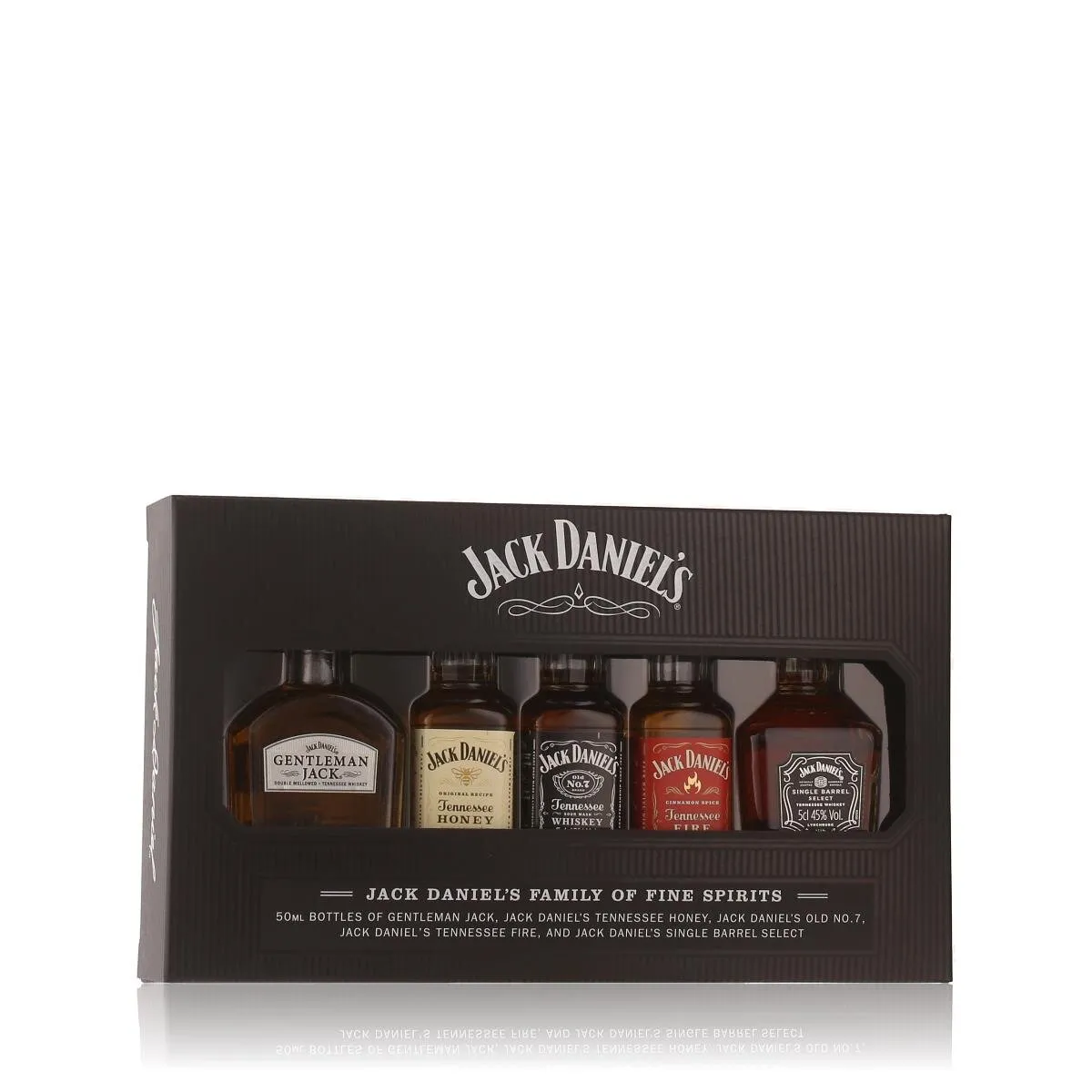 Jack Daniel's Tasting Set "Classic Design" 35% Vol., 40% Vol., 45% Vol. 5x0,05l in Geschenkbox