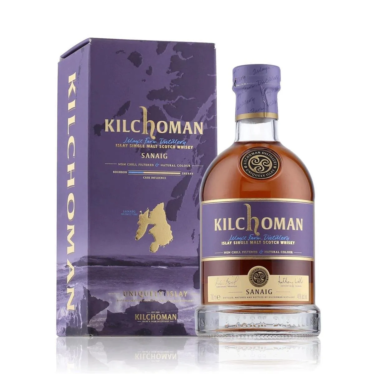 Kilchoman Sanaig Whiskey 46% Vol. 0,7l in Geschenkbox
