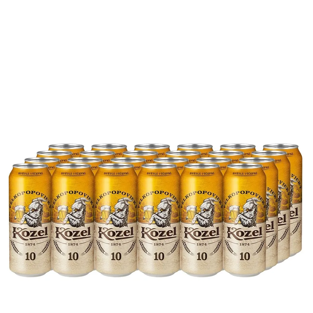 Kozel 10 svetly Palette 24 x 0,5l Dosenbier