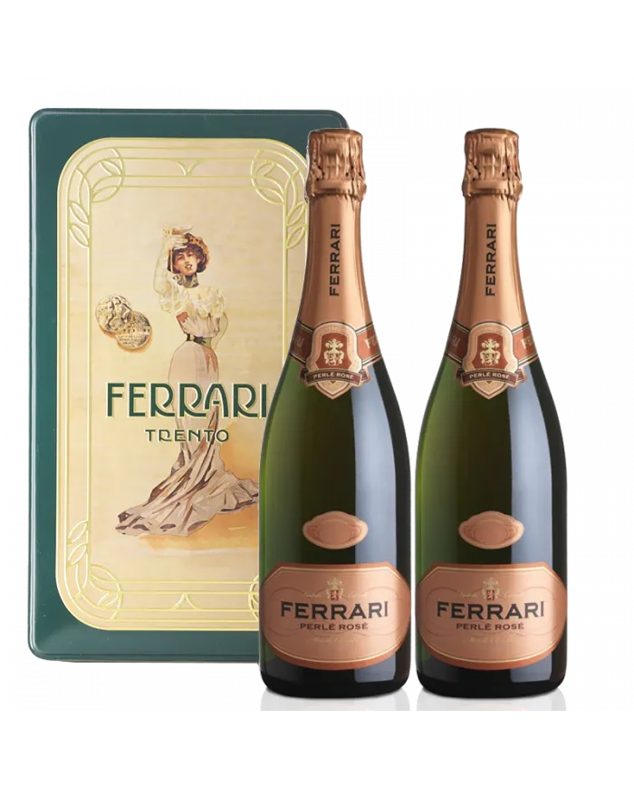 Latta da 2 bottiglie Perlè Rosè 2016 - Ferrari