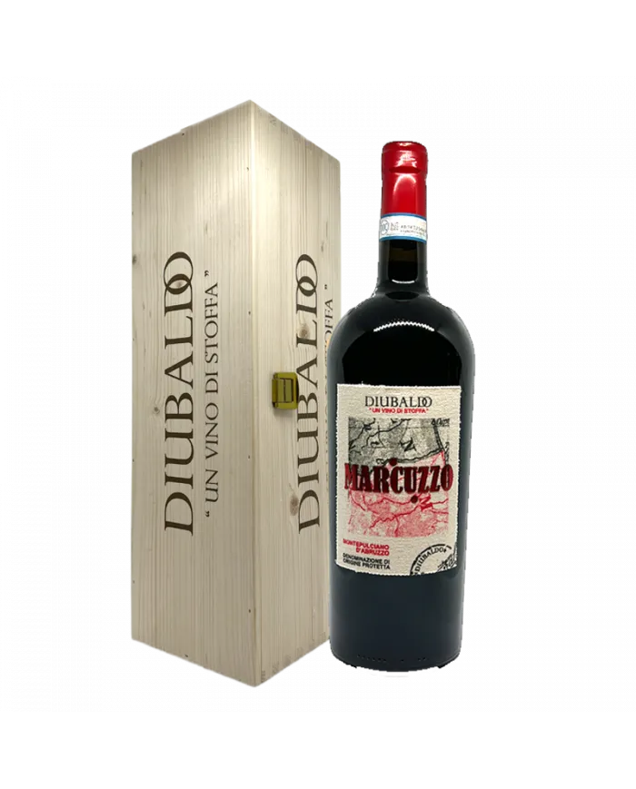 MARCUZZO Montepulciano D’Abruzzo DOC 2020 Magnum Cassa legno - Di Ubaldo