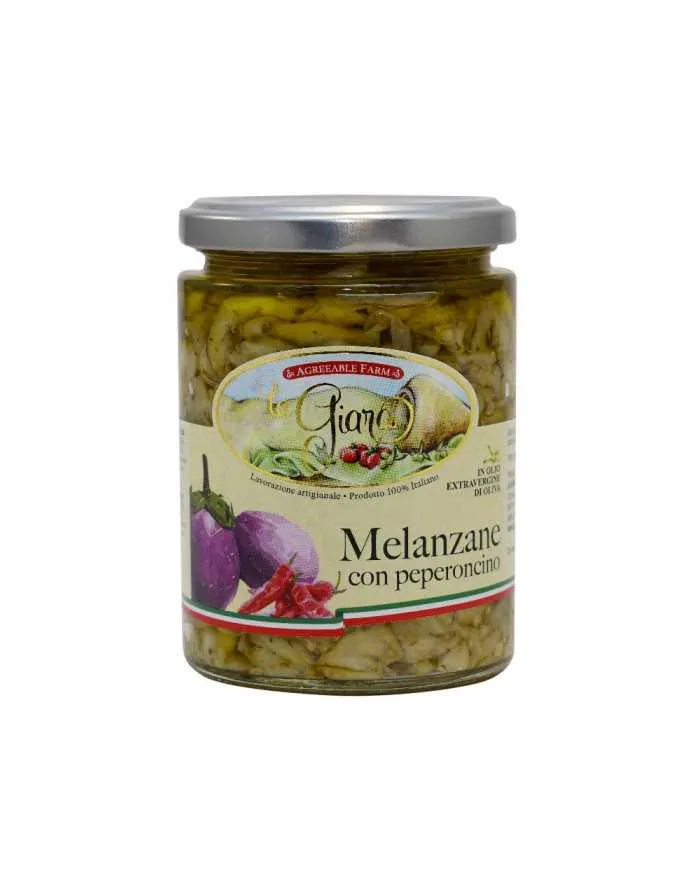 Melanzane con peperoncino in Olio EVO Bio - La Giara
