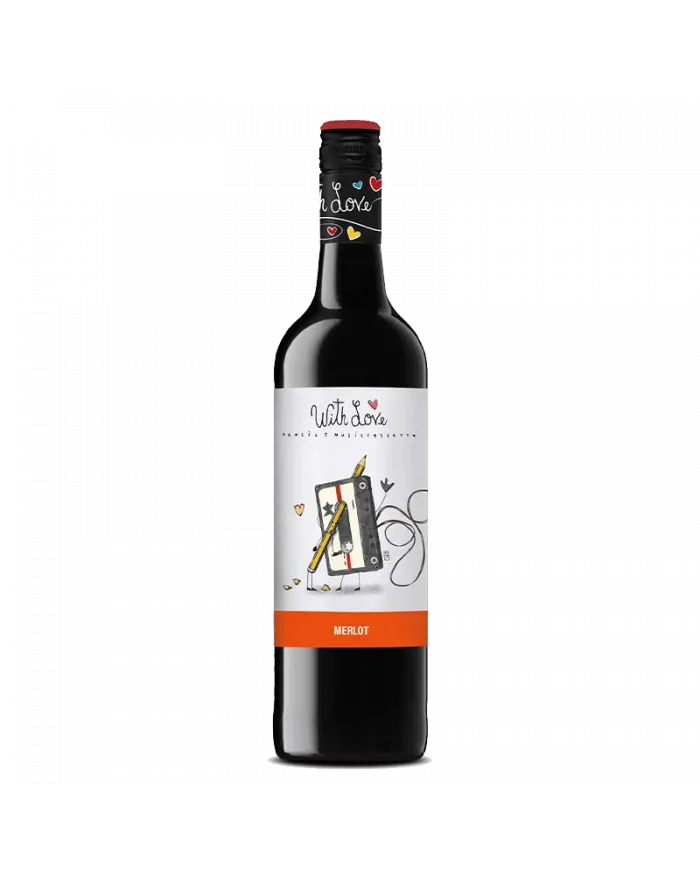 Merlot Vino Rosso 2021 With Love Pencil & Musiccassetta - Torri Cantine