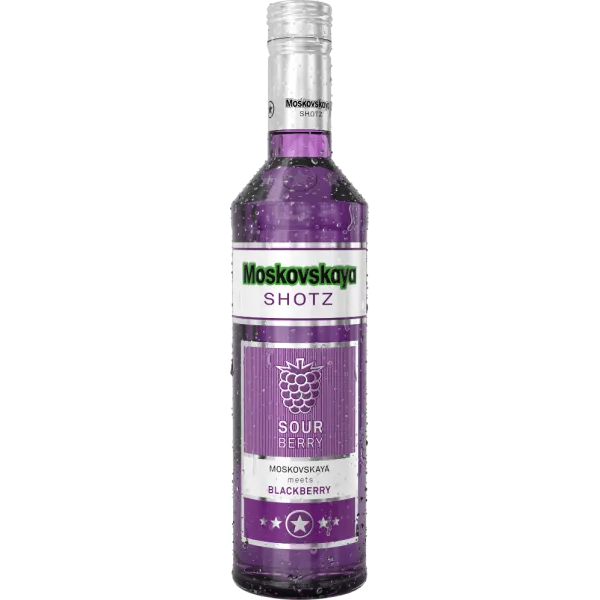 Moskovskaya Shotz Sour Berry Blackberry 17,0% Vol., 0,5 LiterMoskovskaya