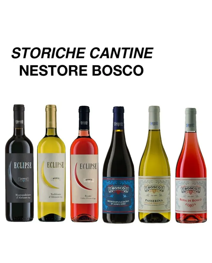 Nestore Bosco selezione vini d'Abruzzo: linea Eclipse - Montepulciano d'Abruzzo - Passerina - Rosa di Bosco