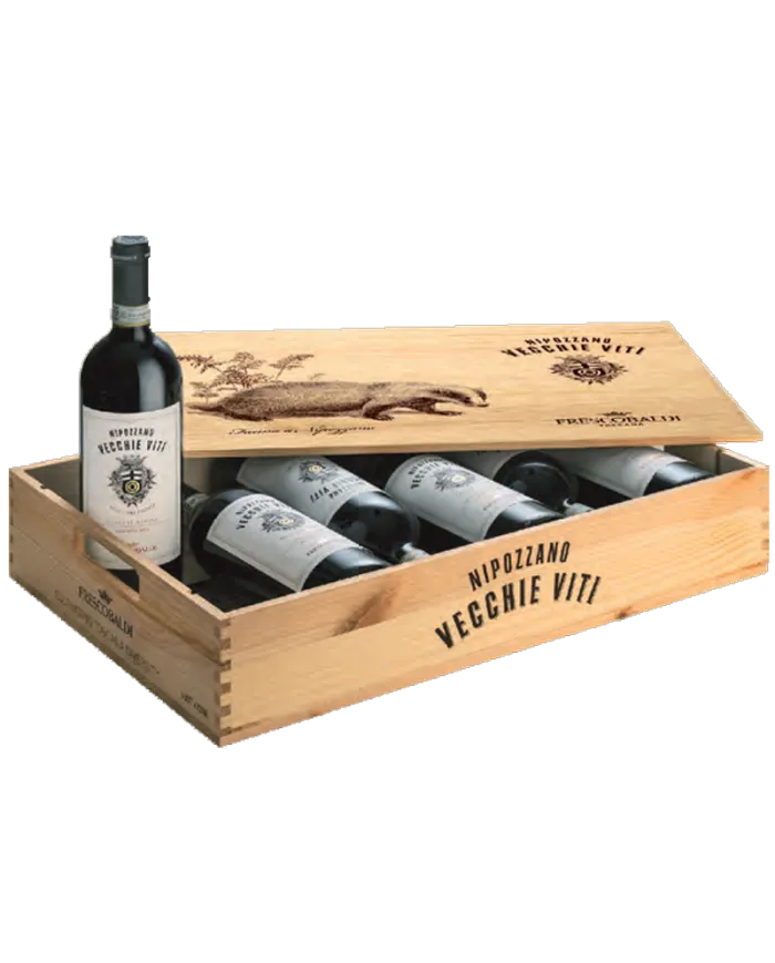 Nipozzano VECCHIE VITI Chianti Rufina Riserva DOCG 2016 Cassa legno da 6 bottiglie - FRESCOBALDI