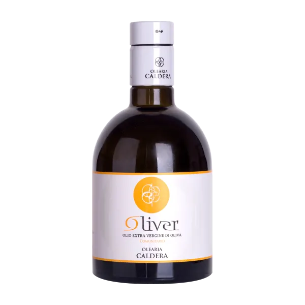 Olearia Caldera Olivenöl "Extra Vergine" di Oliva Oliver 0,5 Liter GlasOlearia Caldera