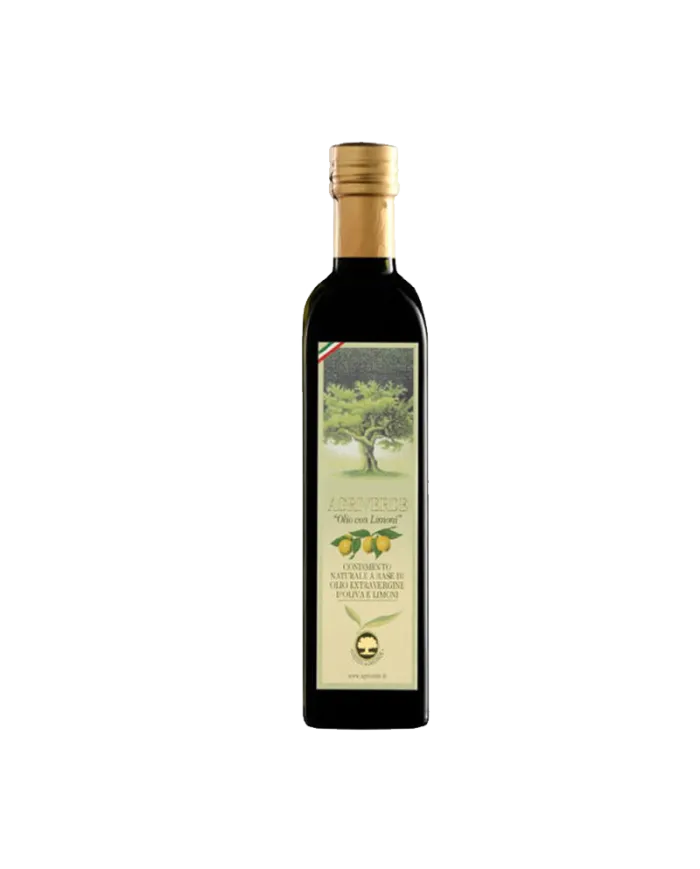 Olio Extra Vergine di Oliva a coltivazione biologica con limoni - Agriverde