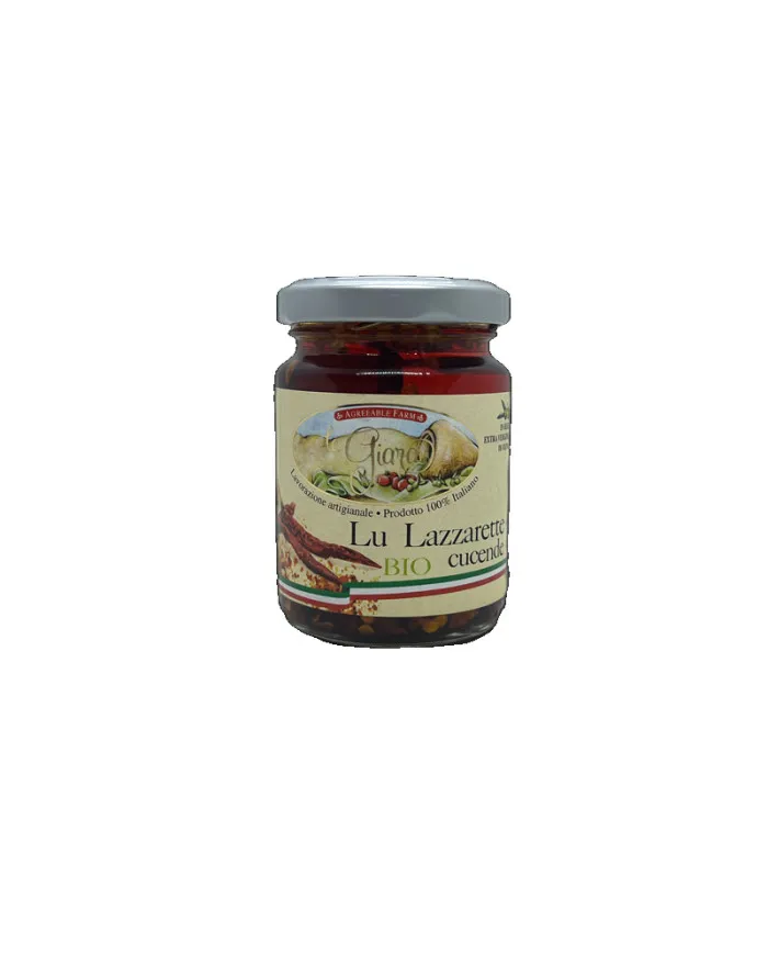 Peperoncino Lu Lazzarette Cucende in Olio EVO Bio - La Giara
