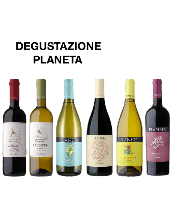 Planeta: La Segreta Rosso - La Segreta Bianco - Alastro Menfi- Frappato Vittoria - Trebinto Menfi - Plumbago