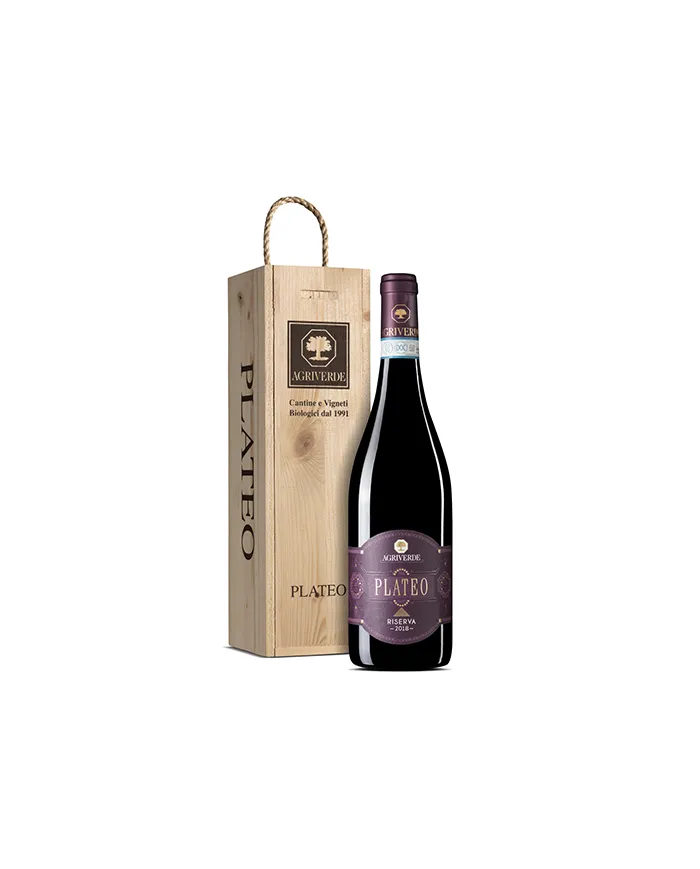 PLATEO Montepulciano d’Abruzzo DOC 2018 cassa legno - Agriverde