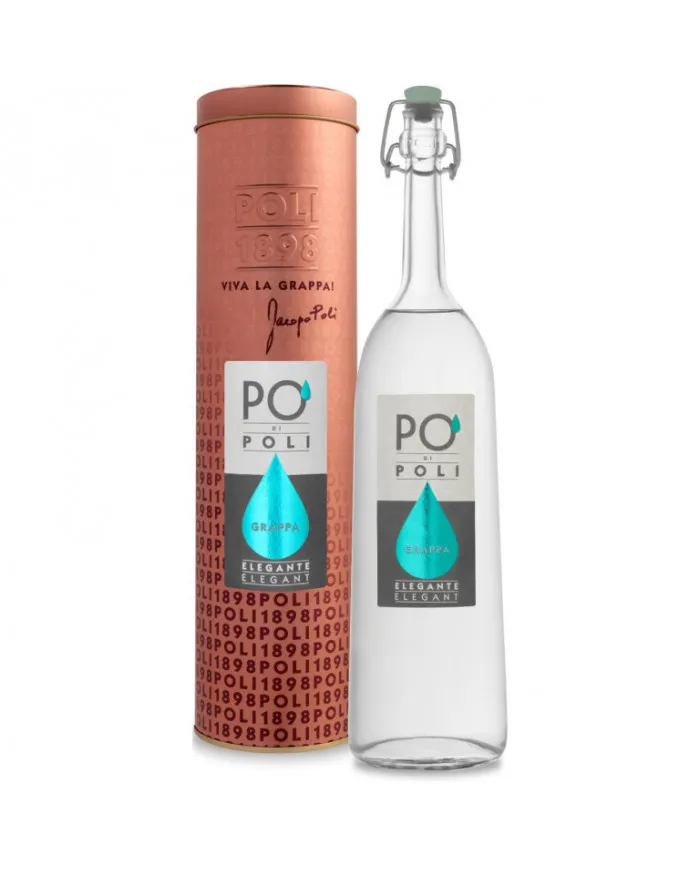 PO' Grappa di pinot Poli Elegante in tubo ramato - Poli Distillerie