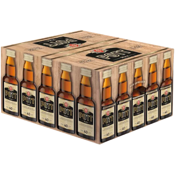 Pott Rum 40,0% Vol., 0,04 Liter (25er Pack)Henkell & Co. Gruppe