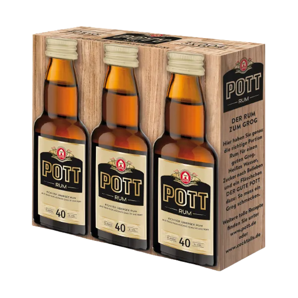 Pott Rum 40,0% Vol., 0,04 Liter (3er Pack)Henkell & Co. Gruppe