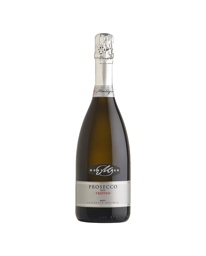 Prosecco DOC Treviso Brut etichetta argento – Montagner