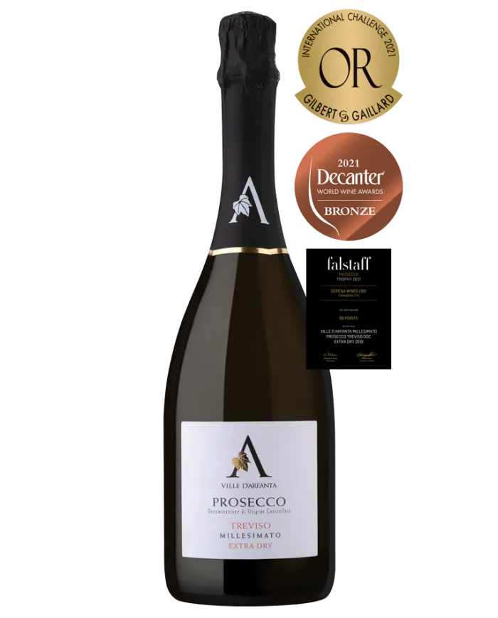 Prosecco Doc Treviso Millesimato Extra Dry 2022 - Ville D'Arfanta