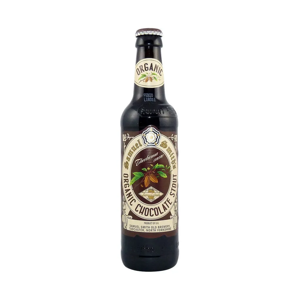 Samuel Smith`s Organic Chocolate Stout 0,355l- Schokoladenbier aus Großbritannien mit 5,0 % Vol.