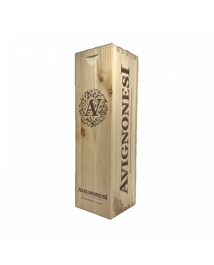 Scatola in legno vuota da 1 bottiglia 0,75cl - Avignonesi